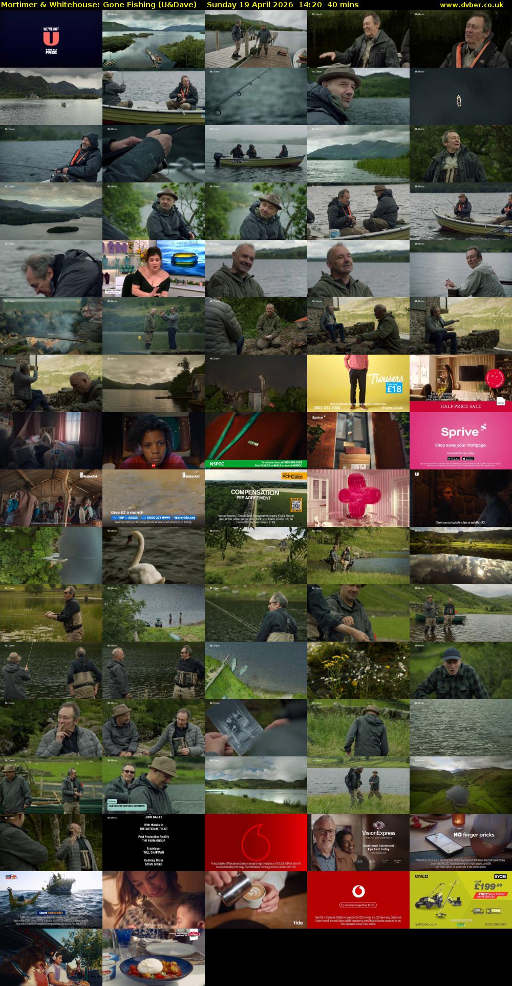 Mortimer & Whitehouse: Gone Fishing (U&Dave) Sunday 19 April 2026 14:20 - 15:00