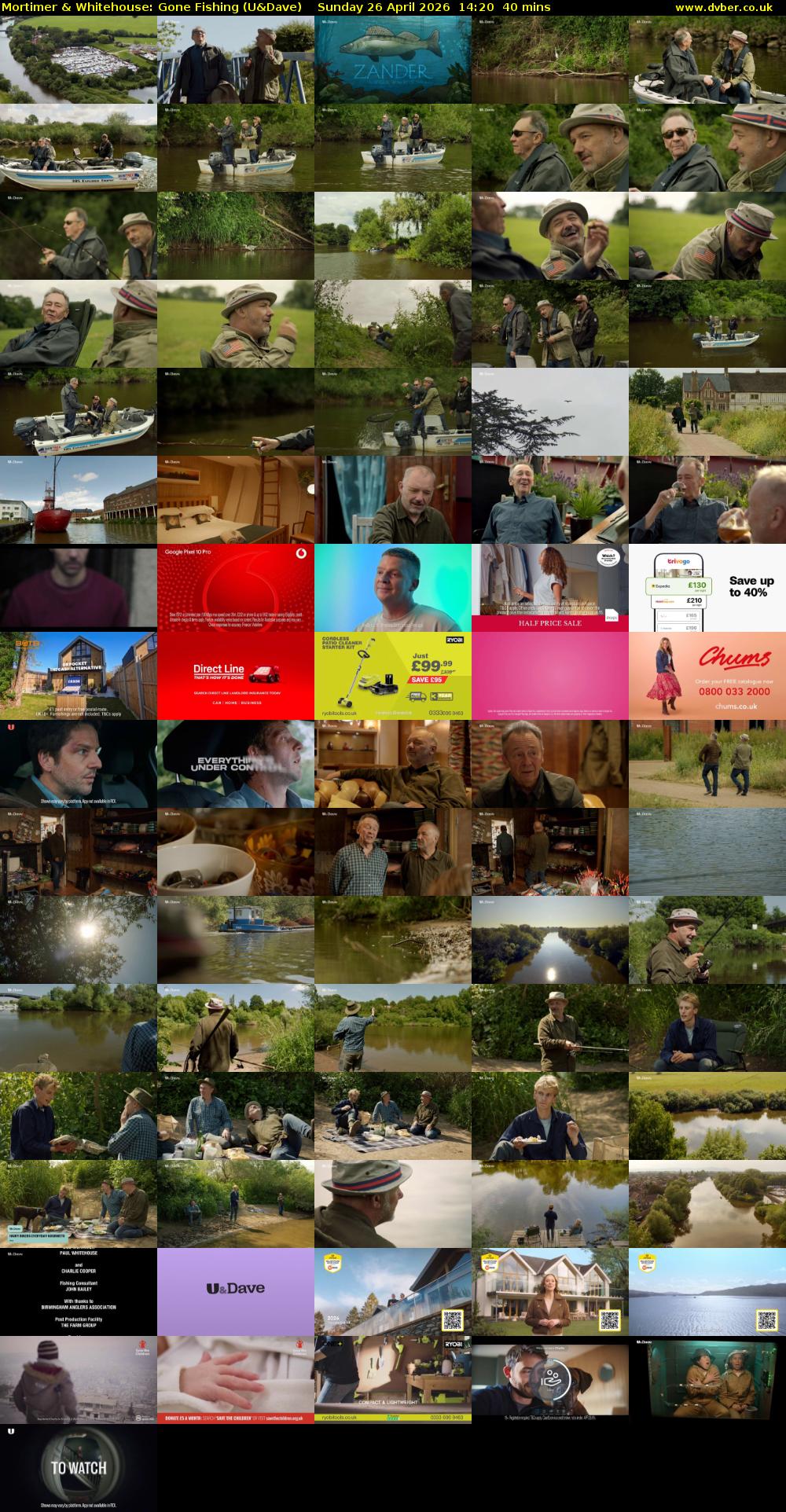 Mortimer & Whitehouse: Gone Fishing (U&Dave) Sunday 26 April 2026 14:20 - 15:00