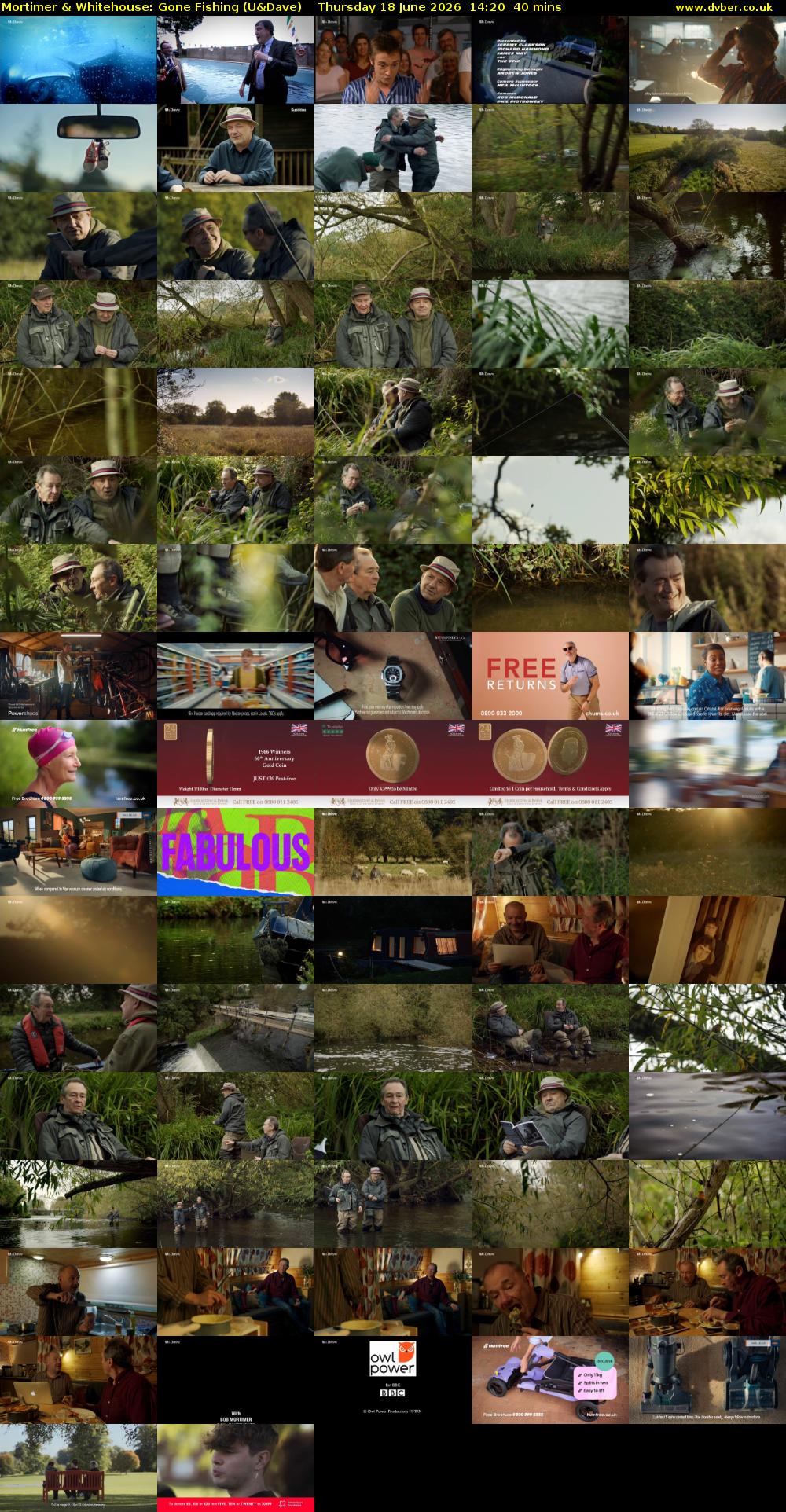 Mortimer & Whitehouse: Gone Fishing (U&Dave) Thursday 18 June 2026 14:20 - 15:00