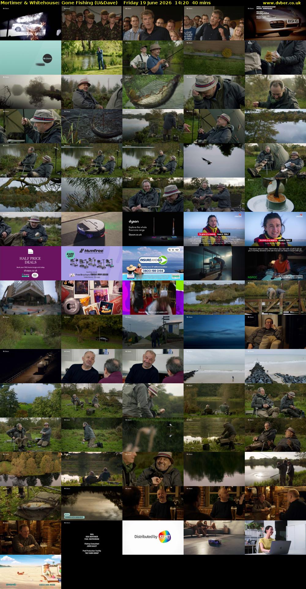 Mortimer & Whitehouse: Gone Fishing (U&Dave) Friday 19 June 2026 14:20 - 15:00