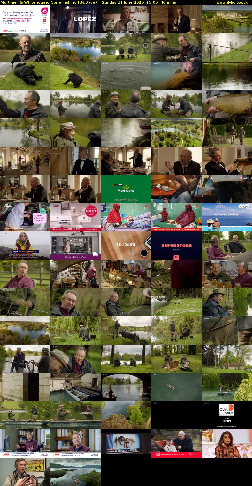 Mortimer & Whitehouse: Gone Fishing (U&Dave) Sunday 21 June 2026 15:00 - 15:40