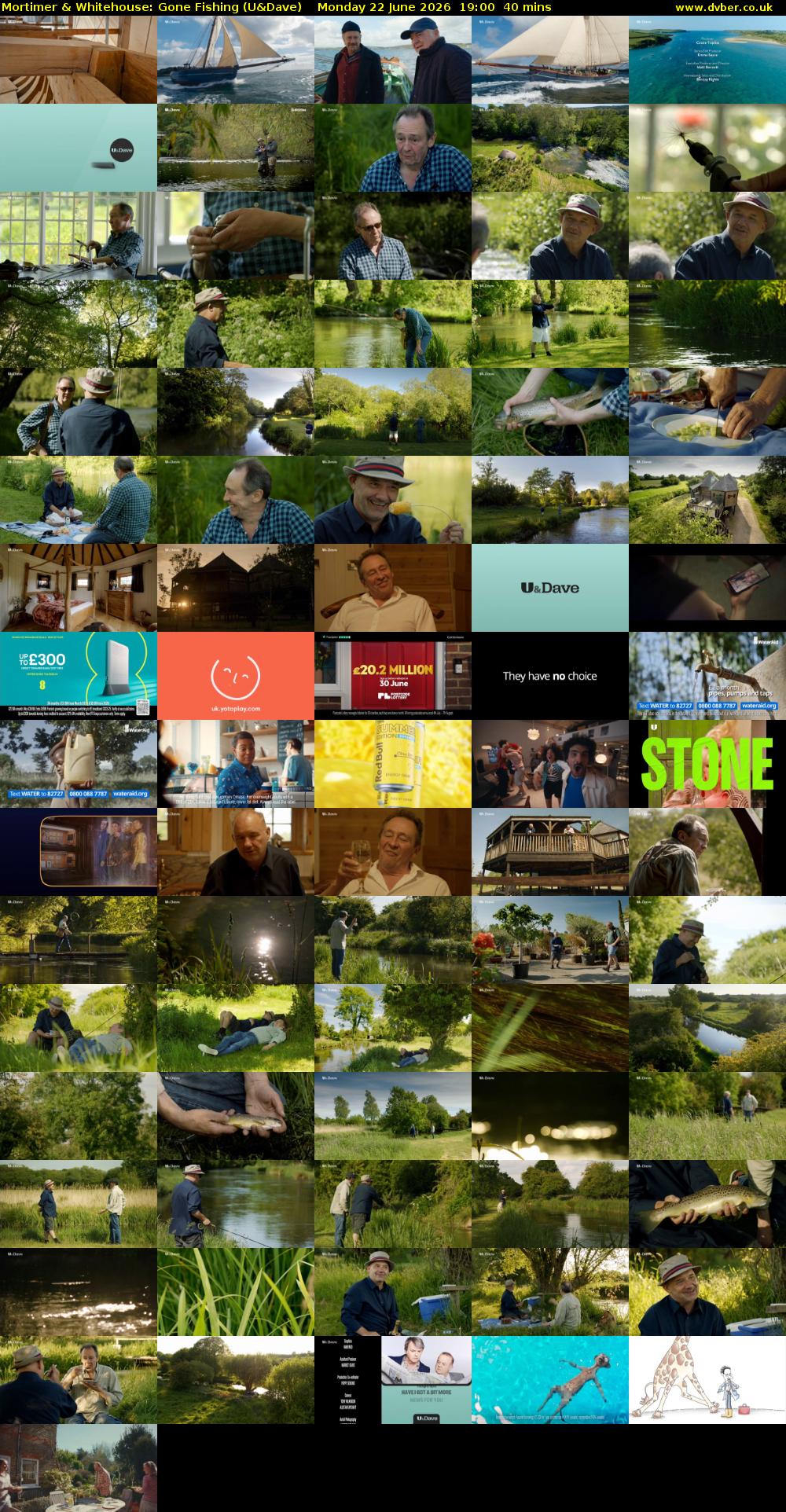 Mortimer & Whitehouse: Gone Fishing (U&Dave) Monday 22 June 2026 19:00 - 19:40