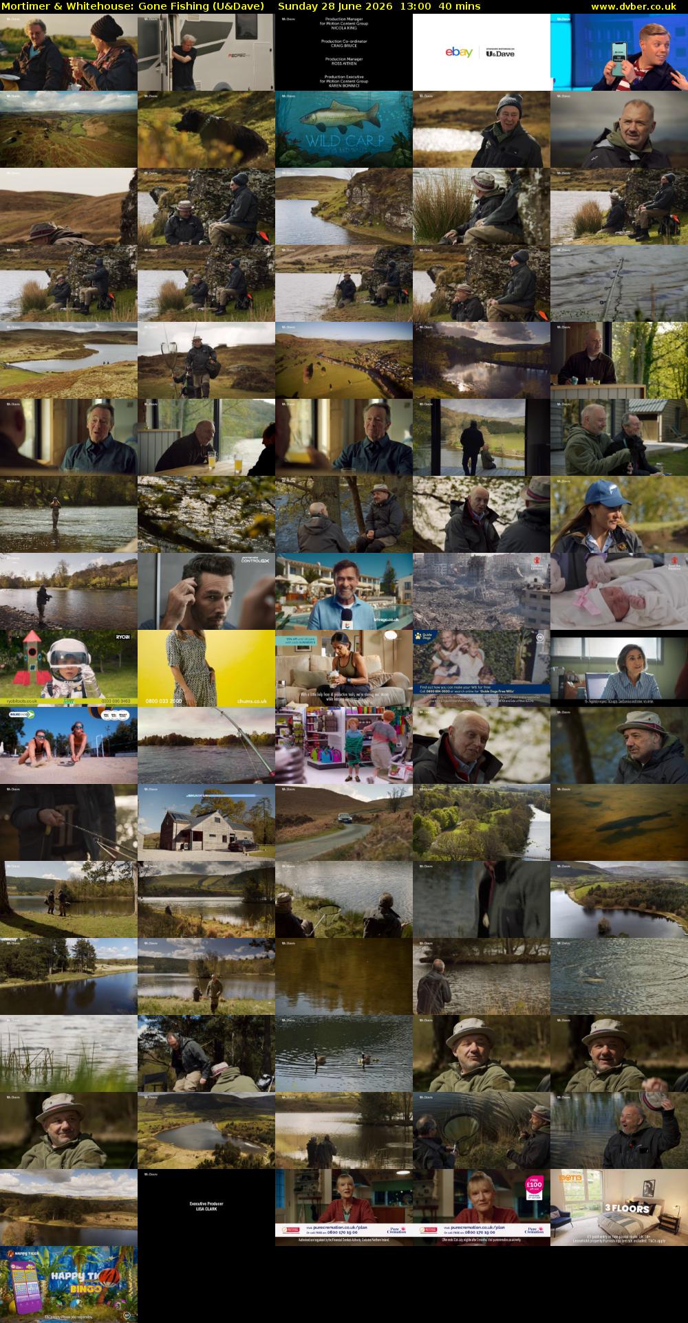 Mortimer & Whitehouse: Gone Fishing (U&Dave) Sunday 28 June 2026 13:00 - 13:40