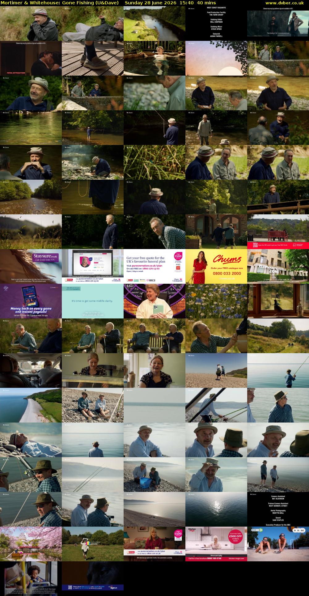 Mortimer & Whitehouse: Gone Fishing (U&Dave) Sunday 28 June 2026 15:40 - 16:20