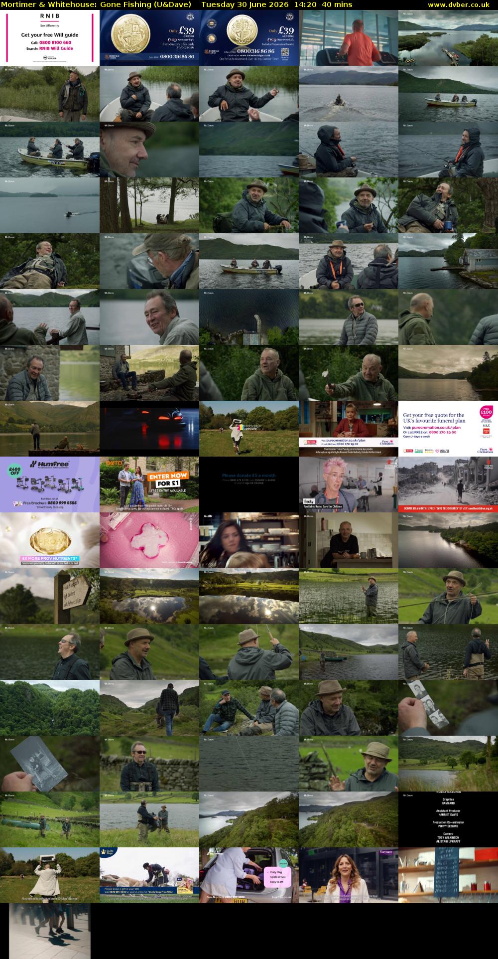 Mortimer & Whitehouse: Gone Fishing (U&Dave) Tuesday 30 June 2026 14:20 - 15:00