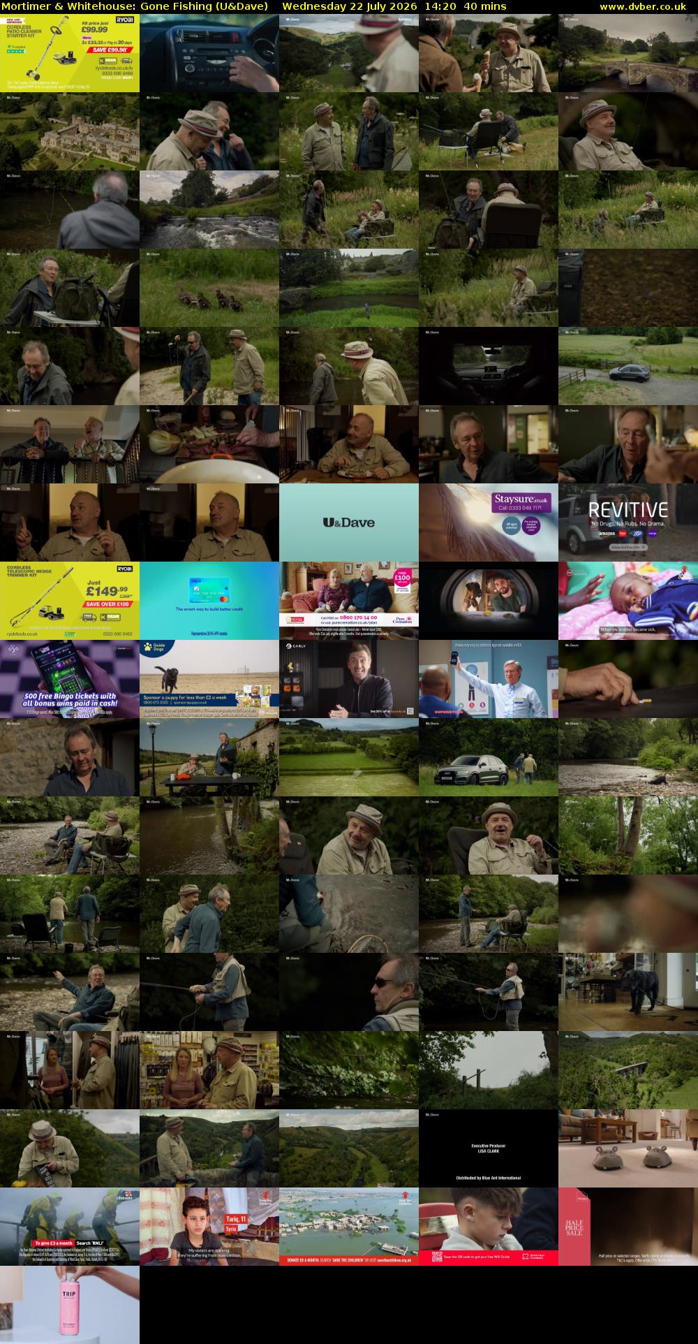 Mortimer & Whitehouse: Gone Fishing (U&Dave) Wednesday 22 July 2026 14:20 - 15:00
