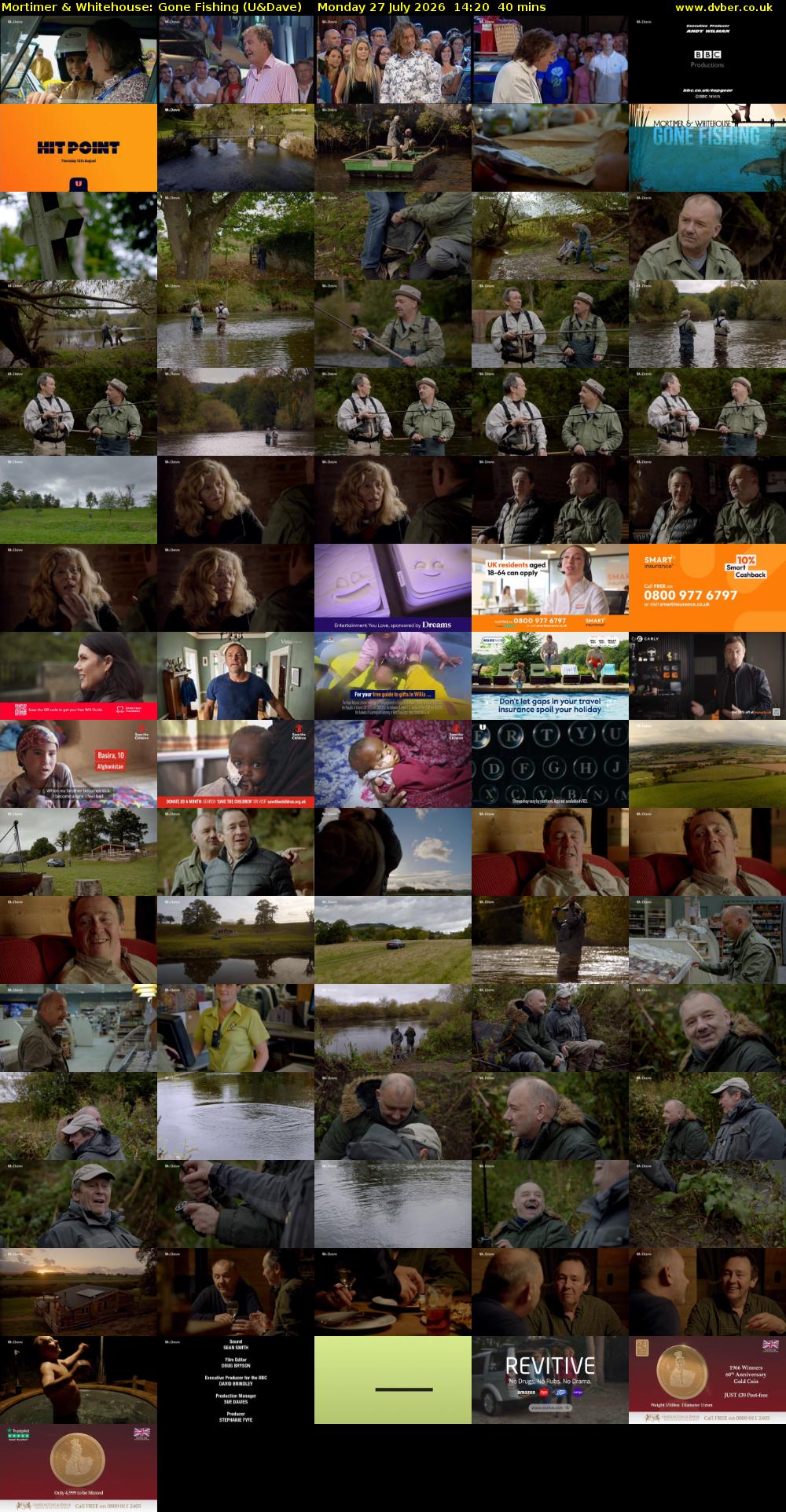 Mortimer & Whitehouse: Gone Fishing (U&Dave) Monday 27 July 2026 14:20 - 15:00