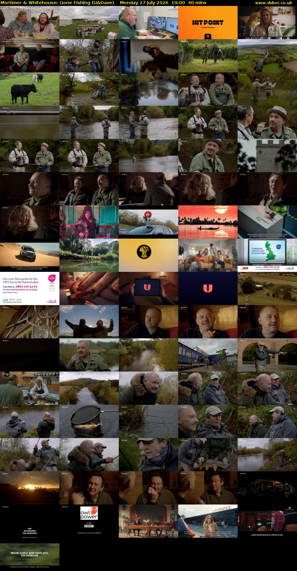 Mortimer & Whitehouse: Gone Fishing (U&Dave) Monday 27 July 2026 19:00 - 19:40