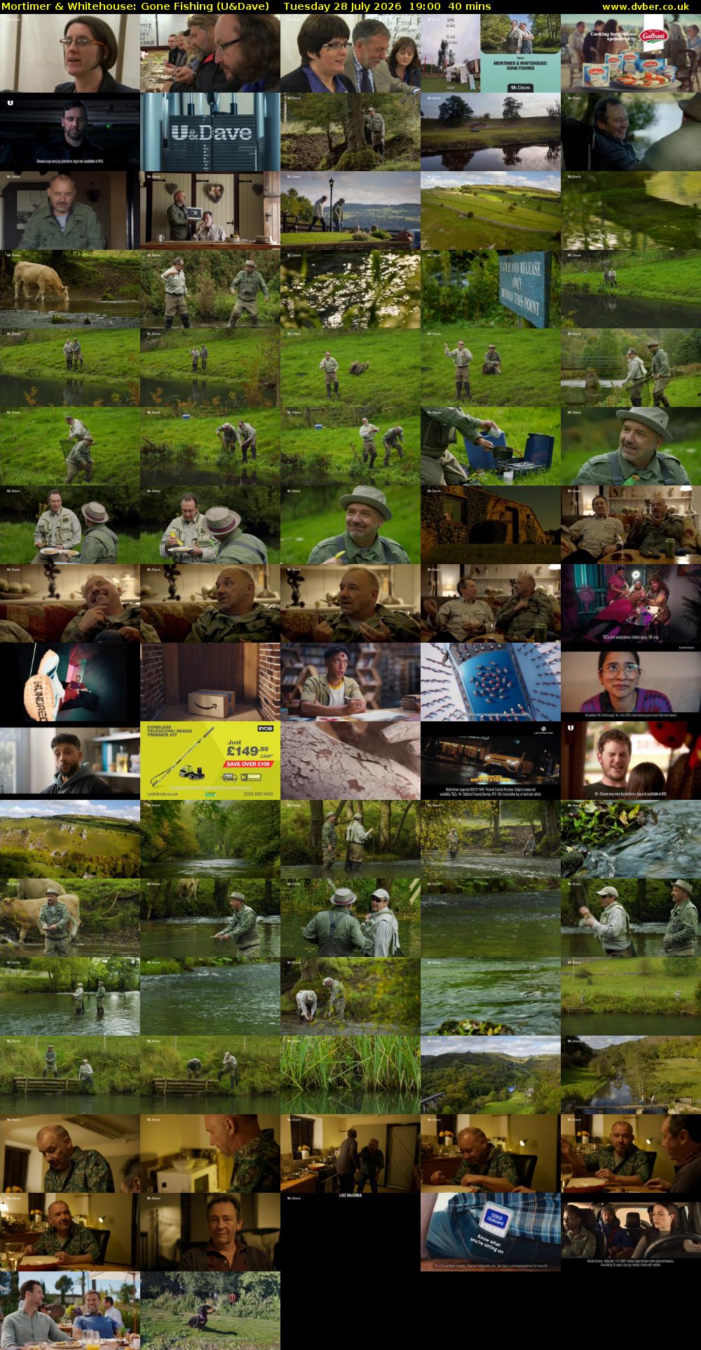 Mortimer & Whitehouse: Gone Fishing (U&Dave) Tuesday 28 July 2026 19:00 - 19:40
