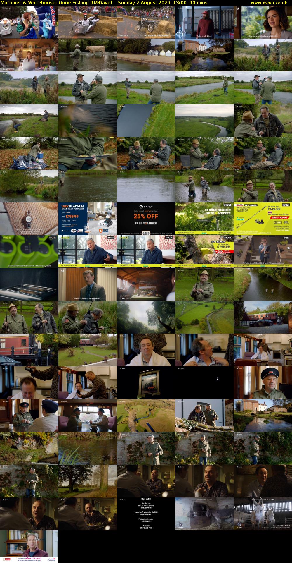 Mortimer & Whitehouse: Gone Fishing (U&Dave) Sunday 2 August 2026 13:00 - 13:40