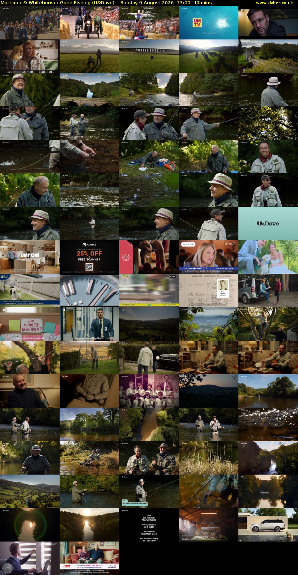 Mortimer & Whitehouse: Gone Fishing (U&Dave) Sunday 9 August 2026 13:00 - 13:40