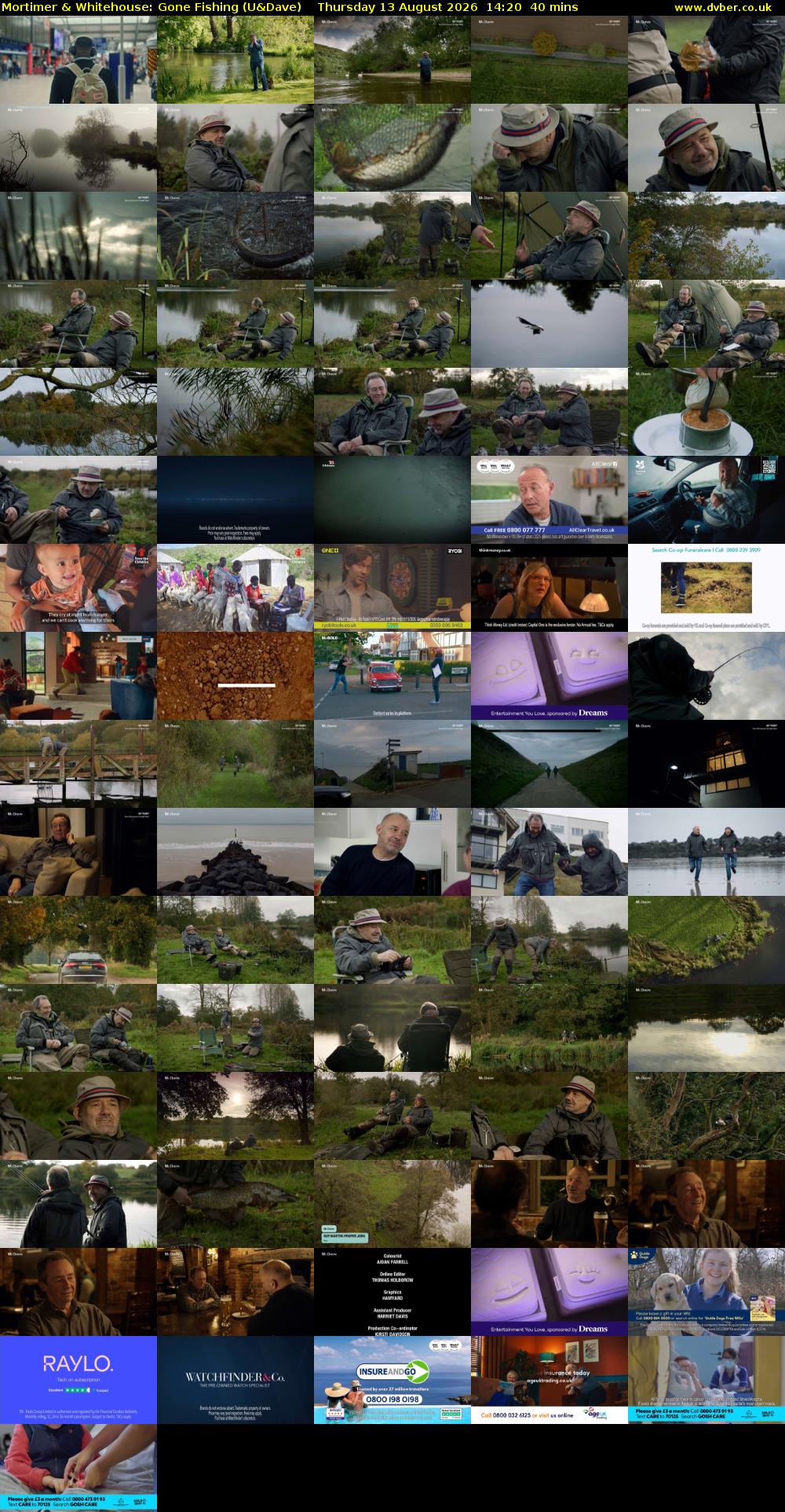 Mortimer & Whitehouse: Gone Fishing (U&Dave) Thursday 13 August 2026 14:20 - 15:00