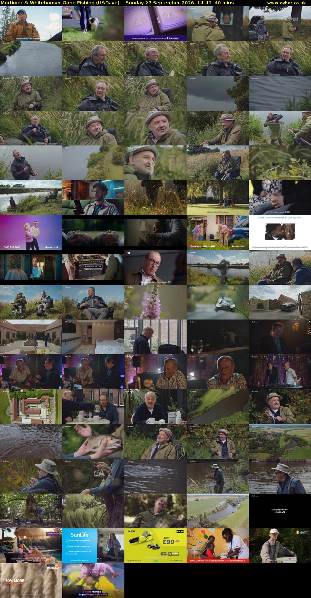 Mortimer & Whitehouse: Gone Fishing (U&Dave) Sunday 27 September 2026 14:40 - 15:20