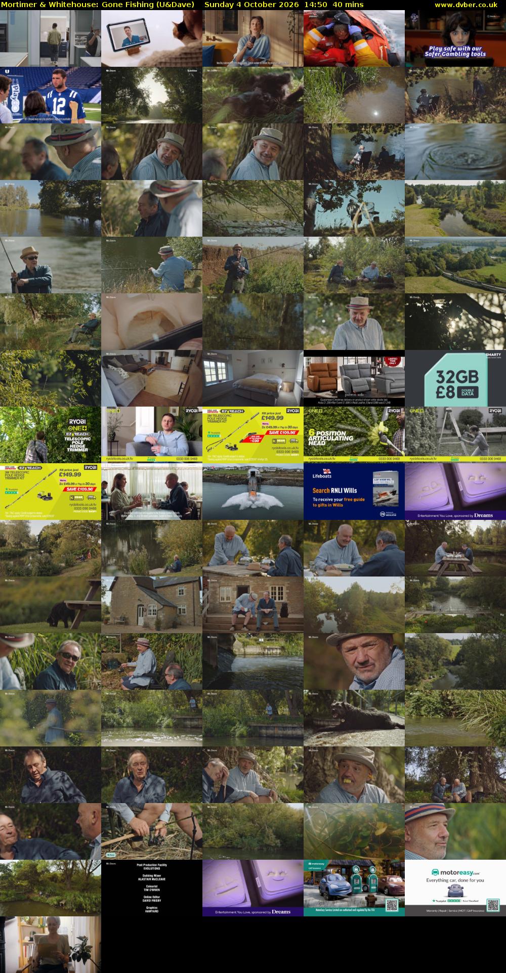 Mortimer & Whitehouse: Gone Fishing (U&Dave) Sunday 4 October 2026 14:50 - 15:30