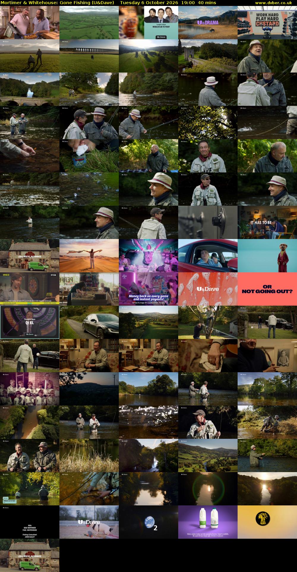 Mortimer & Whitehouse: Gone Fishing (U&Dave) Tuesday 6 October 2026 19:00 - 19:40
