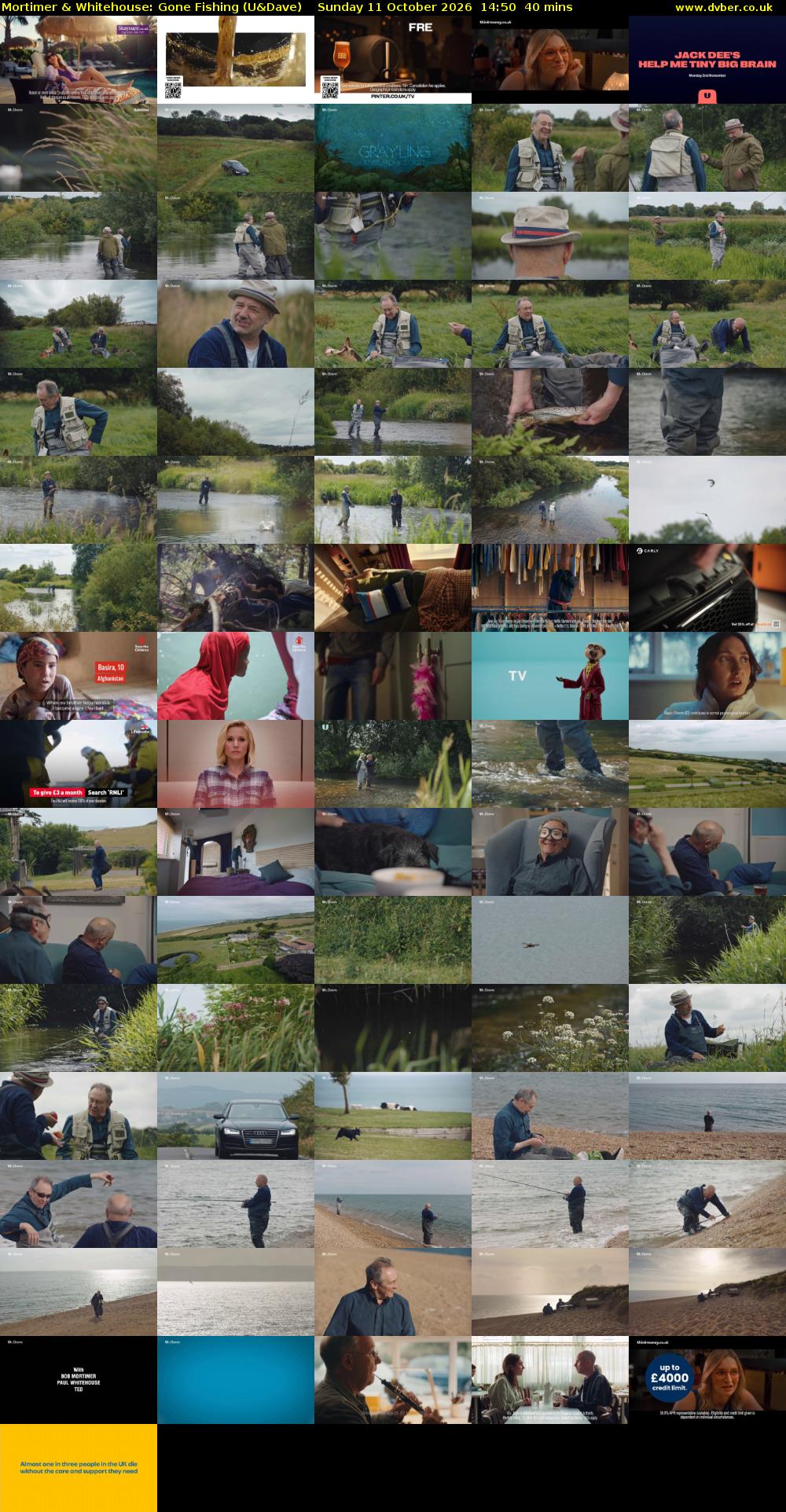 Mortimer & Whitehouse: Gone Fishing (U&Dave) Sunday 11 October 2026 14:50 - 15:30