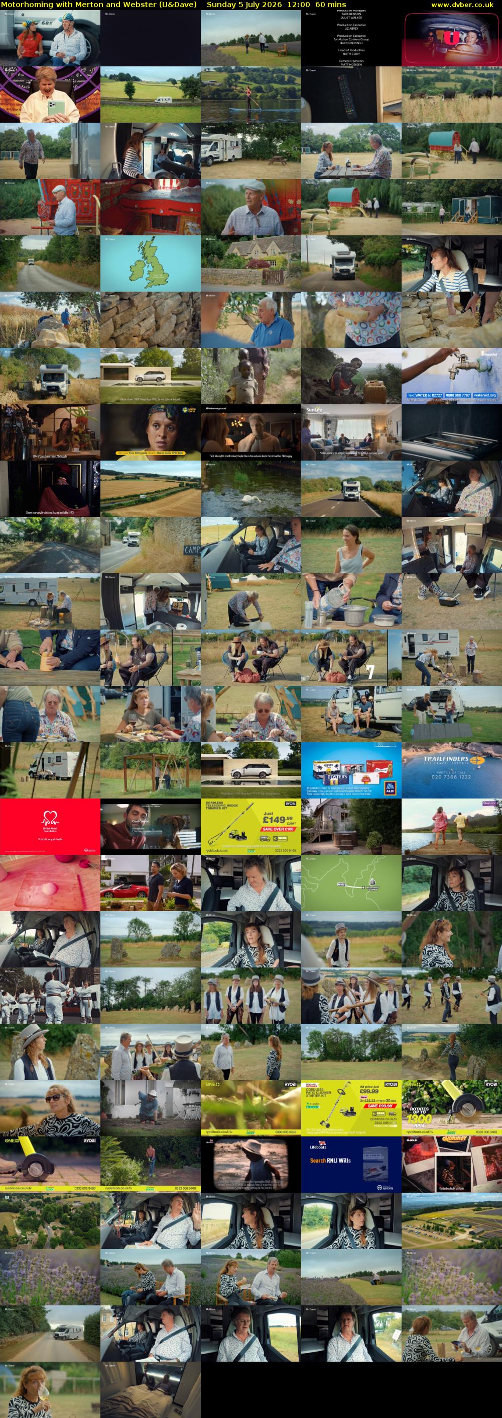 Motorhoming with Merton and Webster (U&Dave) Sunday 5 July 2026 12:00 - 13:00