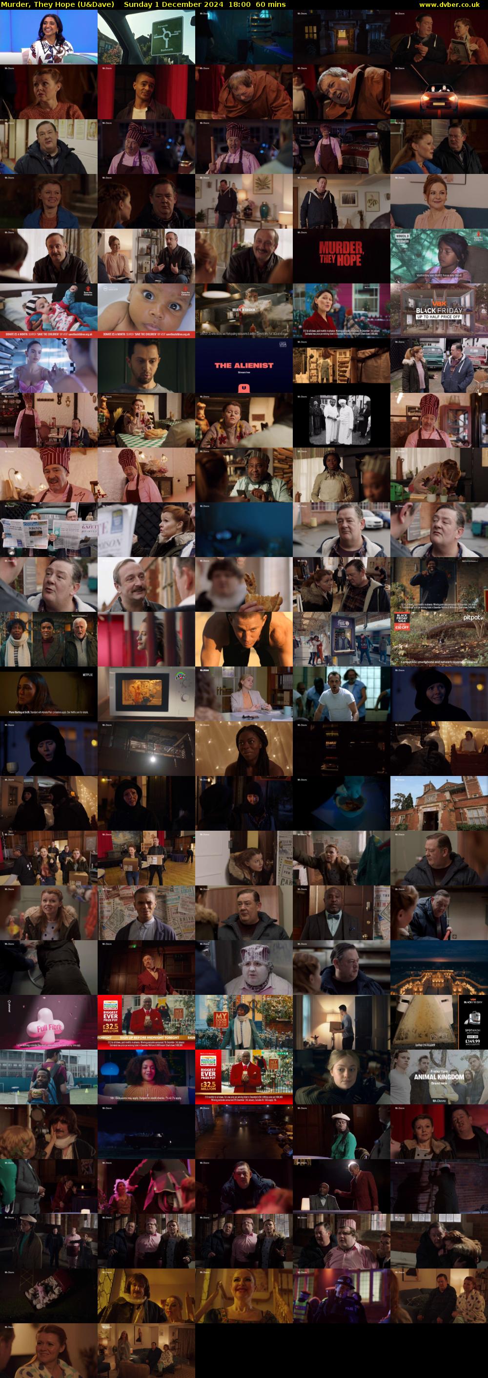 Murder, They Hope (U&Dave) Sunday 1 December 2024 18:00 - 19:00