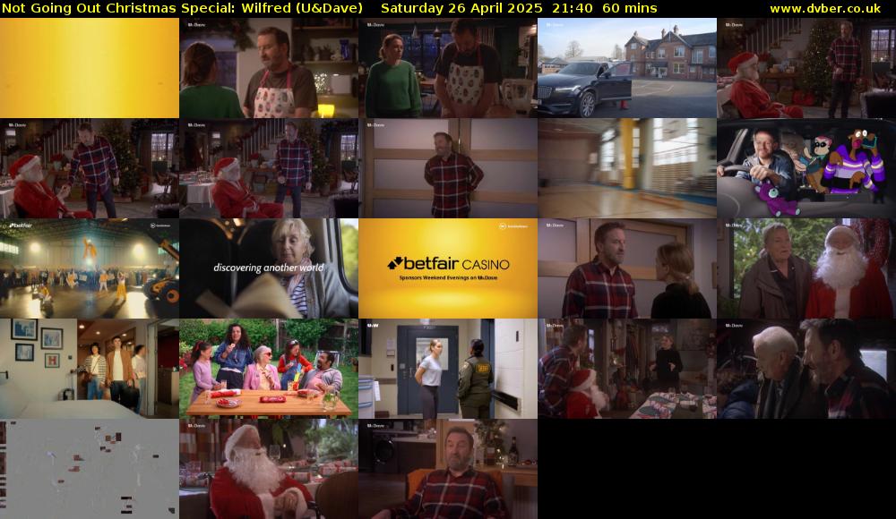 Not Going Out Christmas Special: Wilfred (U&Dave) Saturday 26 April 2025 21:40 - 22:40