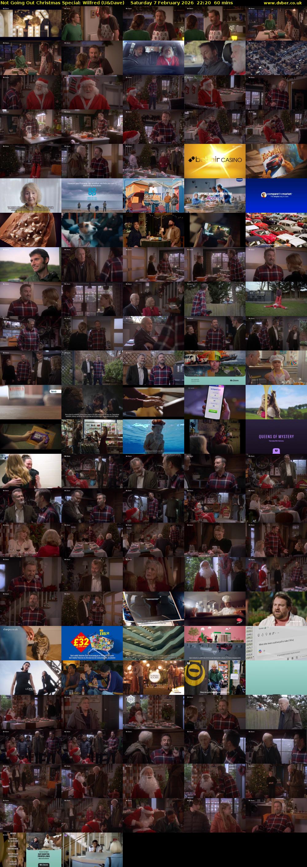 Not Going Out Christmas Special: Wilfred (U&Dave) Saturday 7 February 2026 22:20 - 23:20