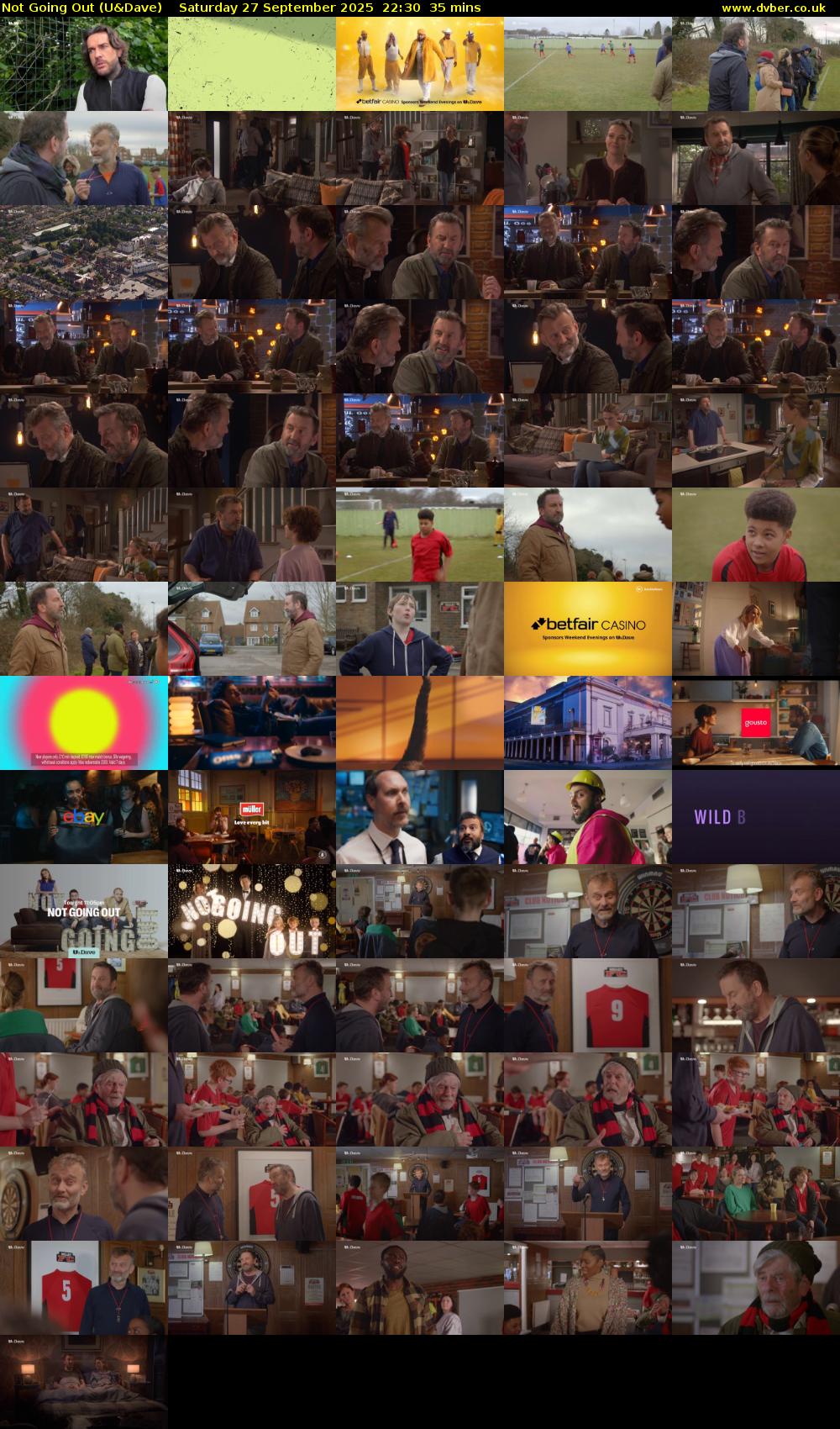 Not Going Out (U&Dave) Saturday 27 September 2025 22:30 - 23:05