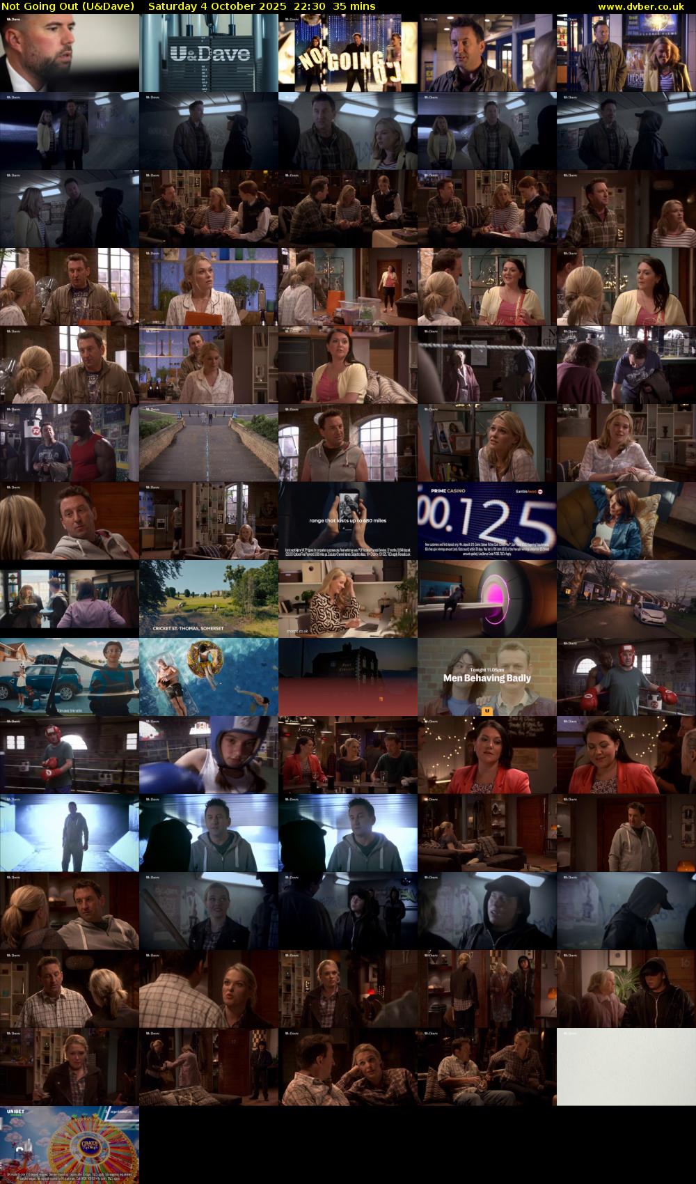 Not Going Out (U&Dave) Saturday 4 October 2025 22:30 - 23:05