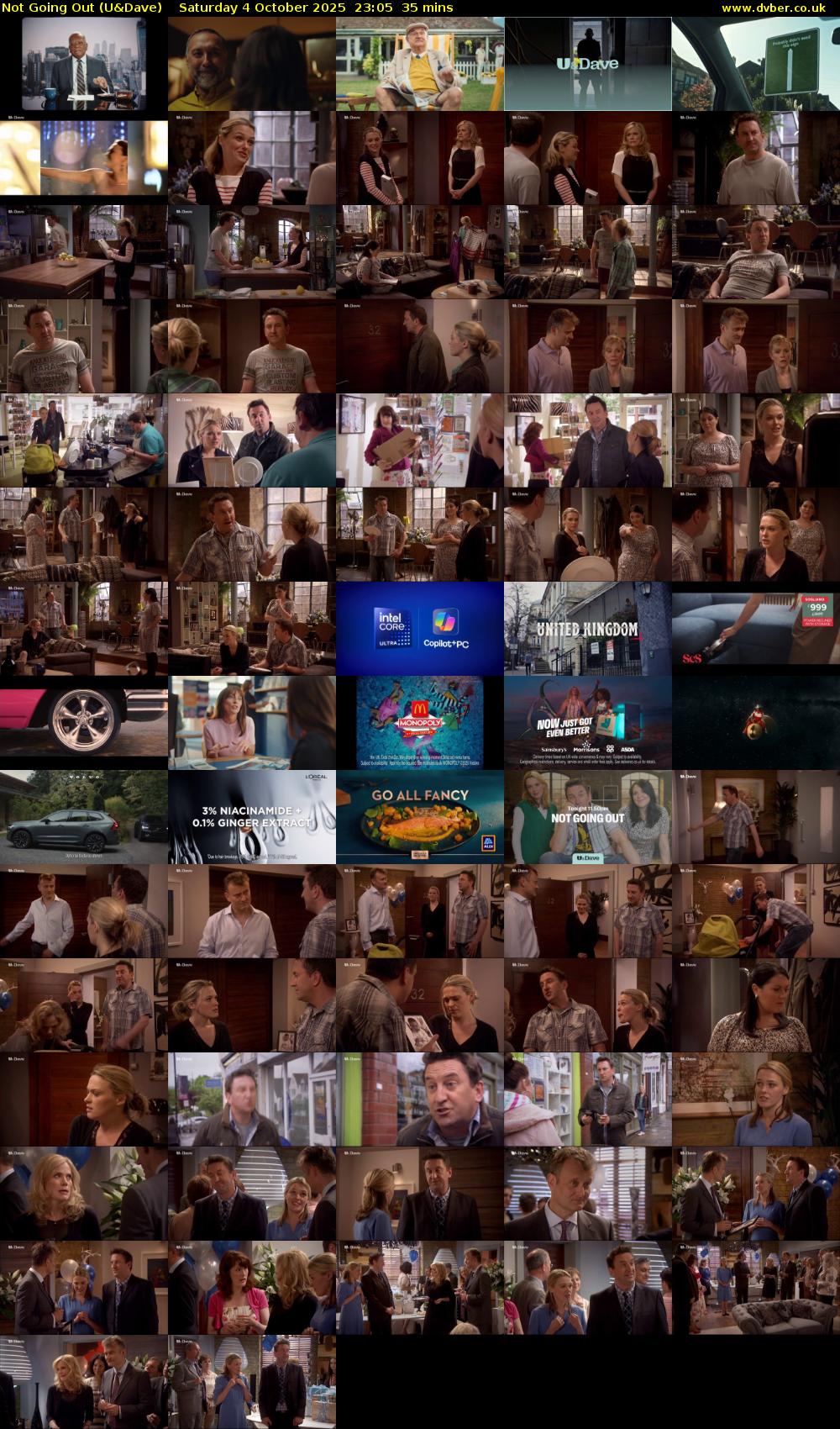 Not Going Out (U&Dave) Saturday 4 October 2025 23:05 - 23:40