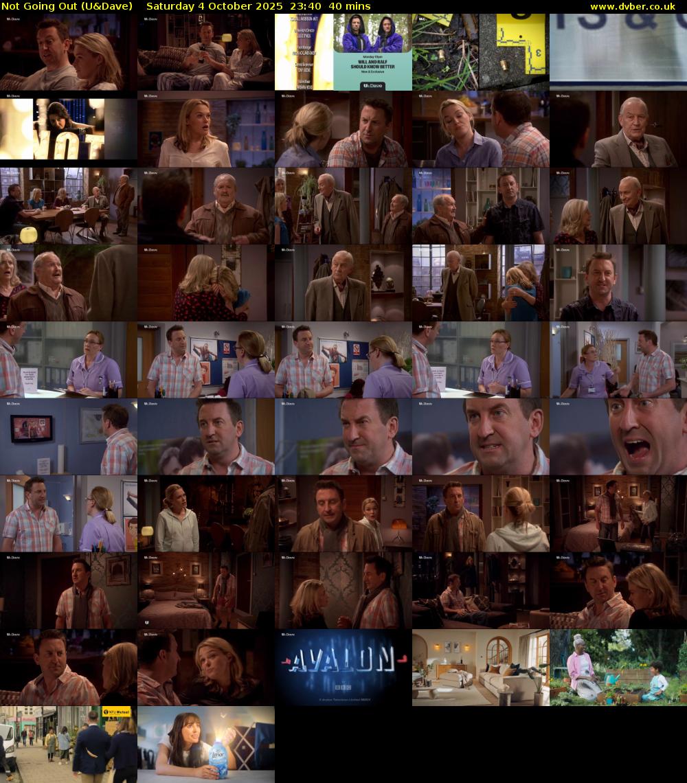 Not Going Out (U&Dave) Saturday 4 October 2025 23:40 - 00:20