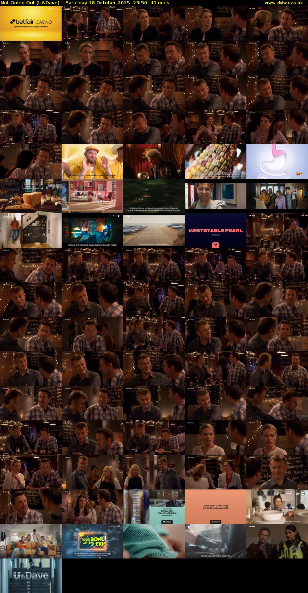 Not Going Out (U&Dave) Saturday 18 October 2025 23:50 - 00:30