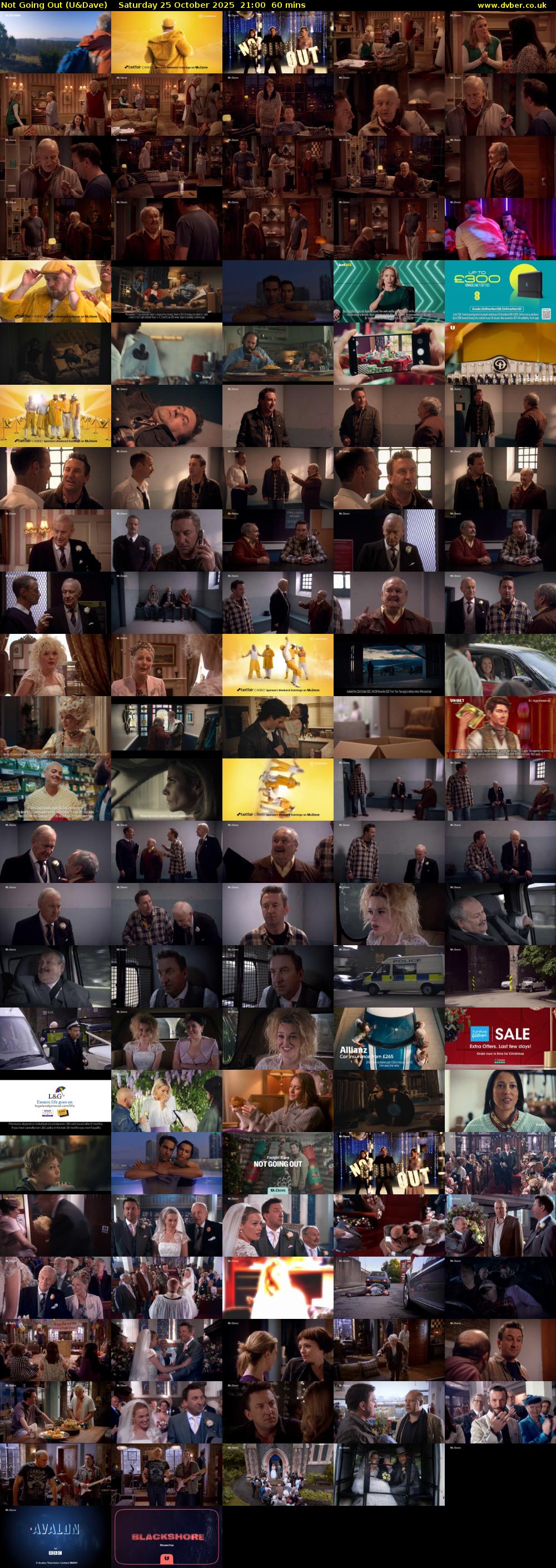 Not Going Out (U&Dave) Saturday 25 October 2025 21:00 - 22:00