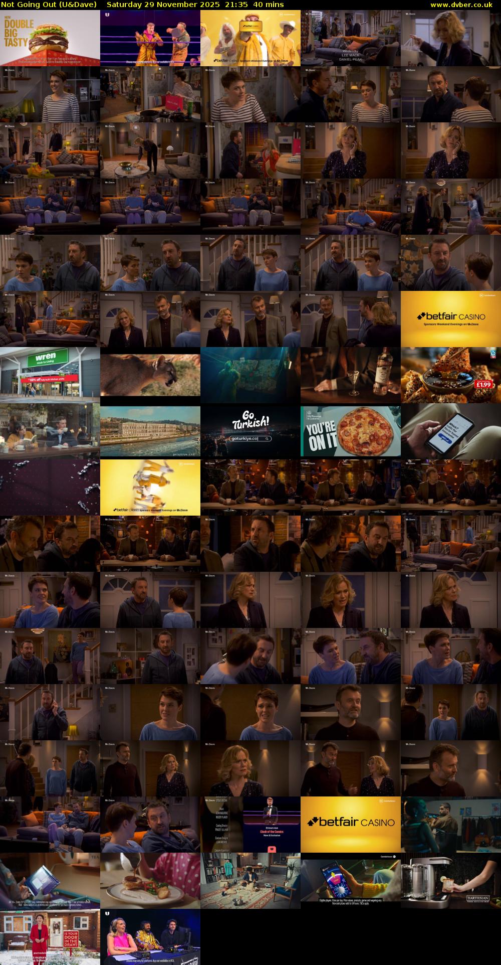 Not Going Out (U&Dave) Saturday 29 November 2025 21:35 - 22:15