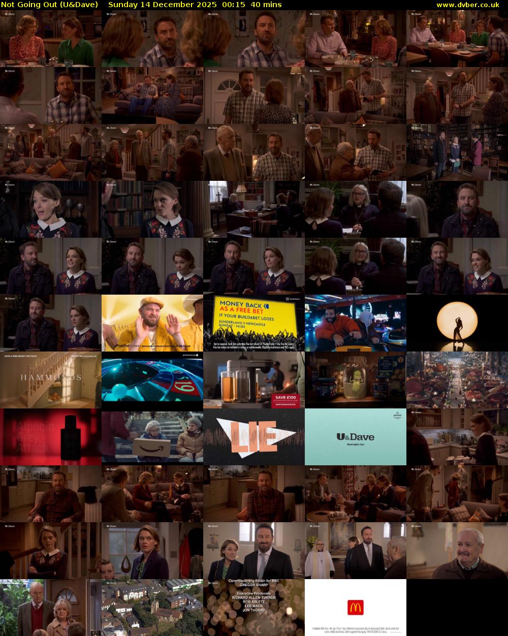 Not Going Out (U&Dave) Sunday 14 December 2025 00:15 - 00:55