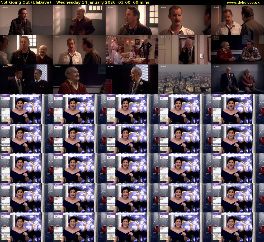 Not Going Out (U&Dave) Wednesday 14 January 2026 03:00 - 04:00