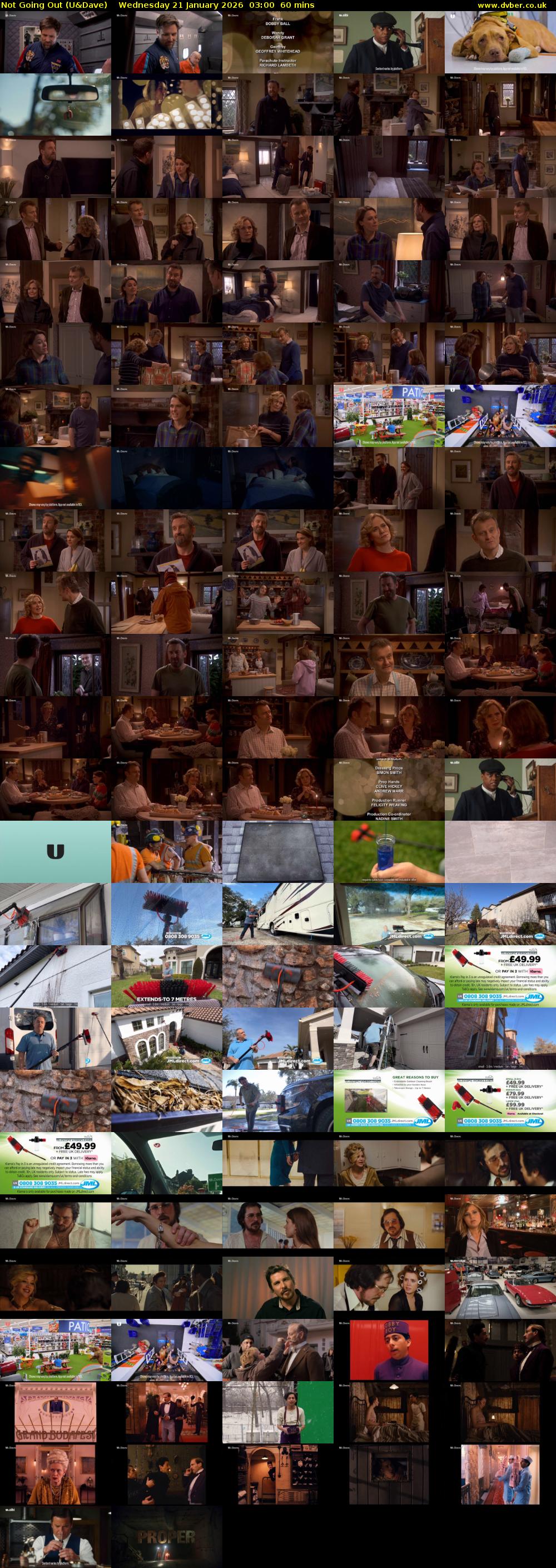 Not Going Out (U&Dave) Wednesday 21 January 2026 03:00 - 04:00