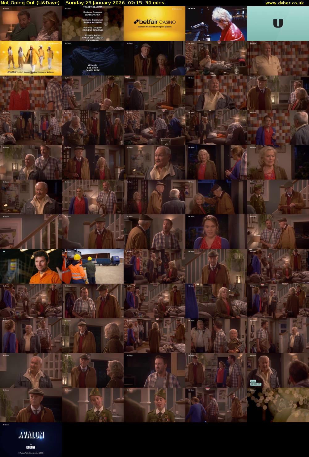 Not Going Out (U&Dave) Sunday 25 January 2026 02:15 - 02:45