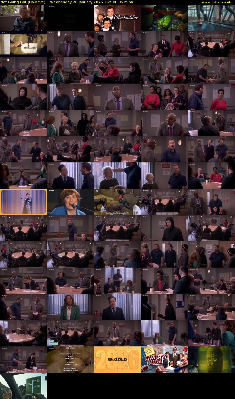 Not Going Out (U&Dave) Wednesday 28 January 2026 02:30 - 03:05