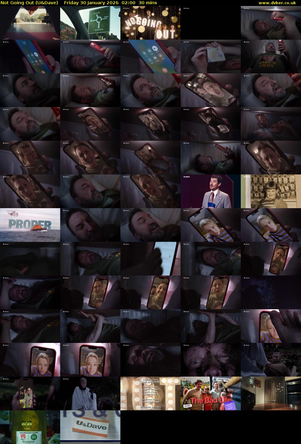 Not Going Out (U&Dave) Friday 30 January 2026 02:00 - 02:30