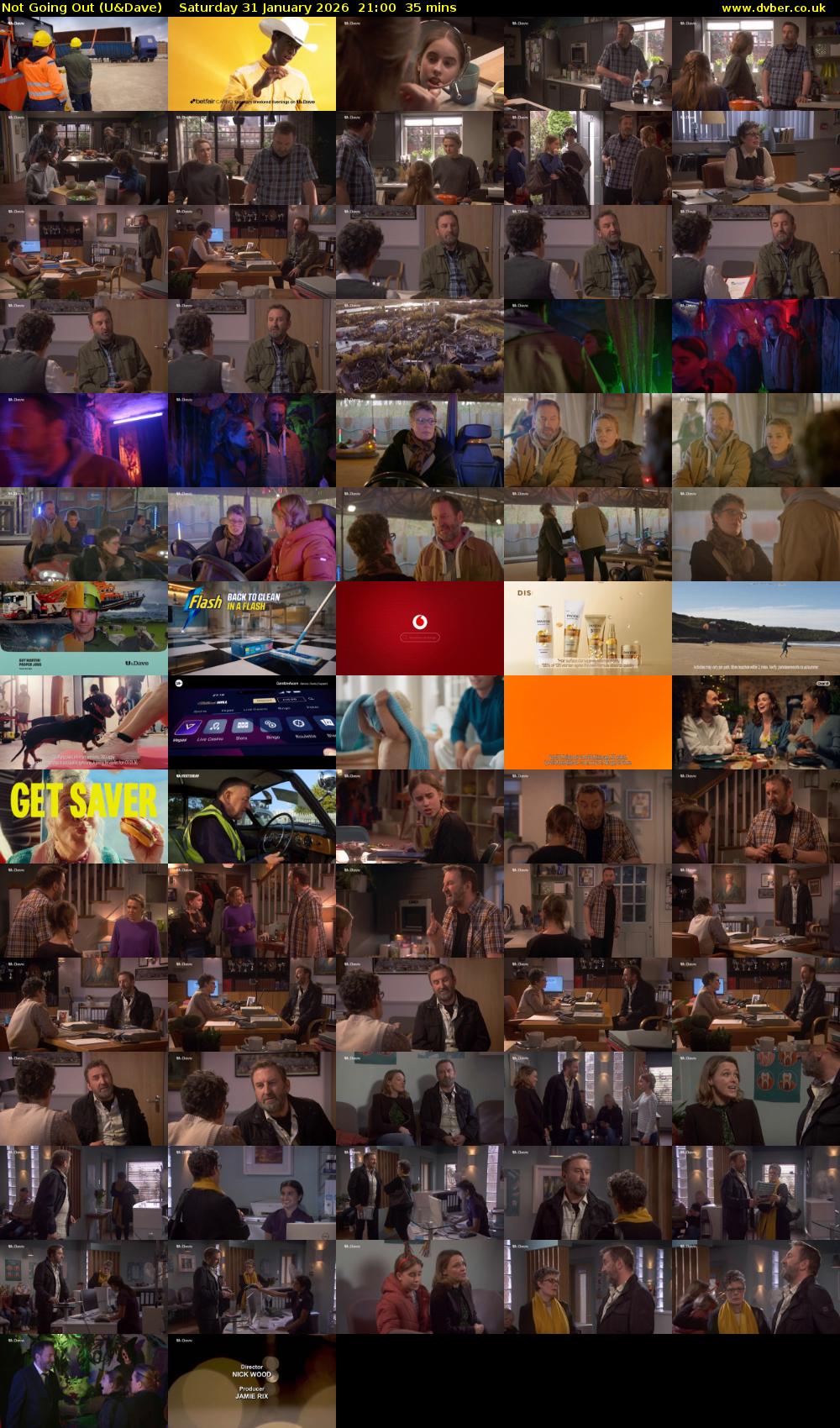 Not Going Out (U&Dave) Saturday 31 January 2026 21:00 - 21:35