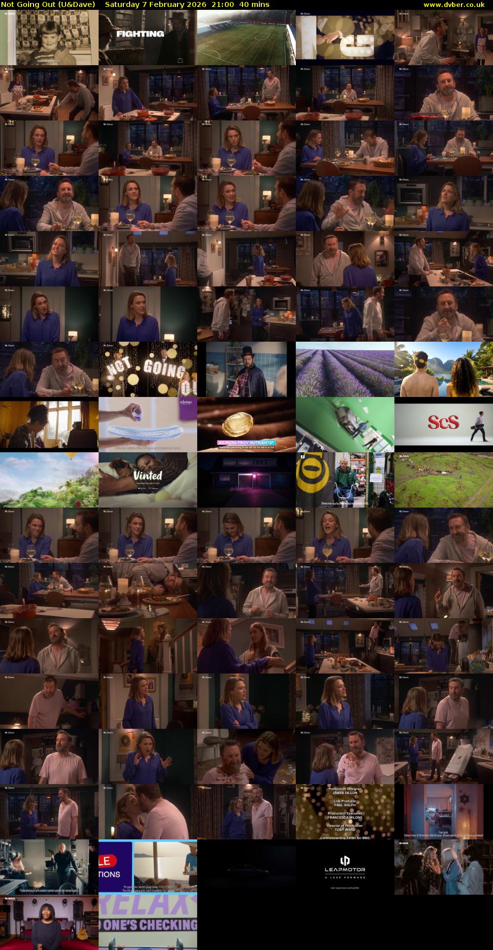 Not Going Out (U&Dave) Saturday 7 February 2026 21:00 - 21:40