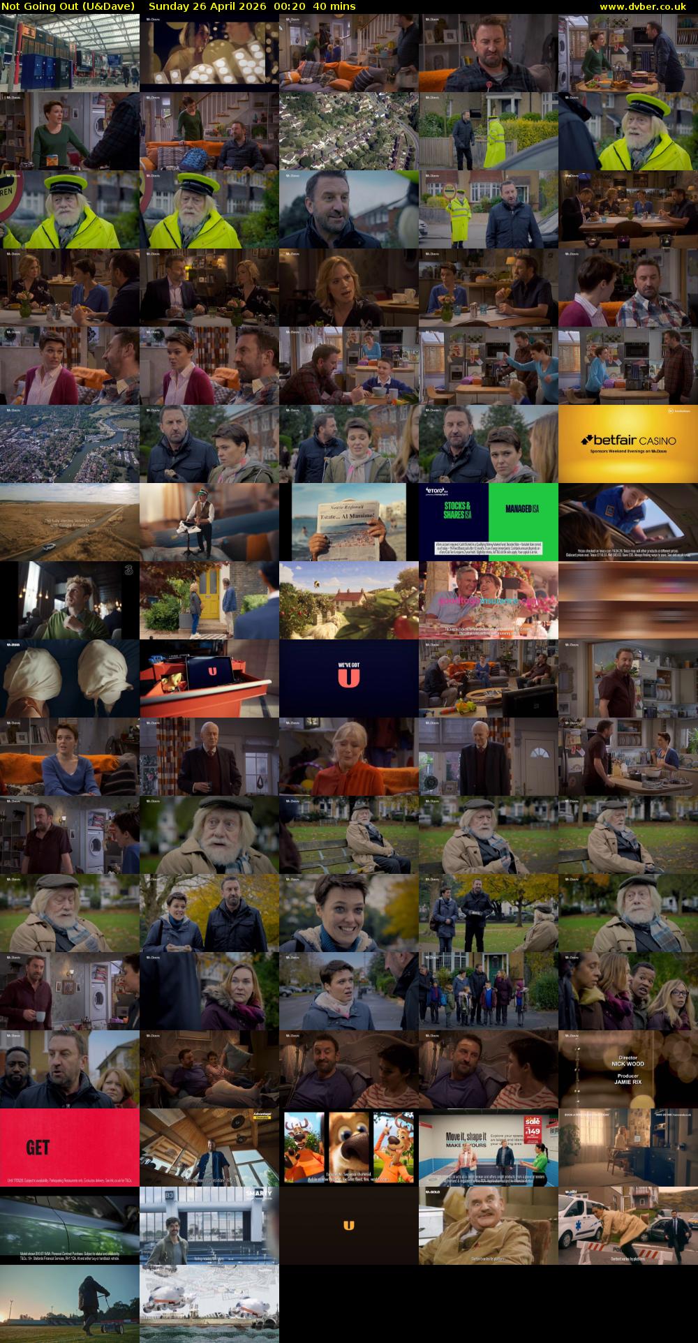 Not Going Out (U&Dave) Sunday 26 April 2026 00:20 - 01:00