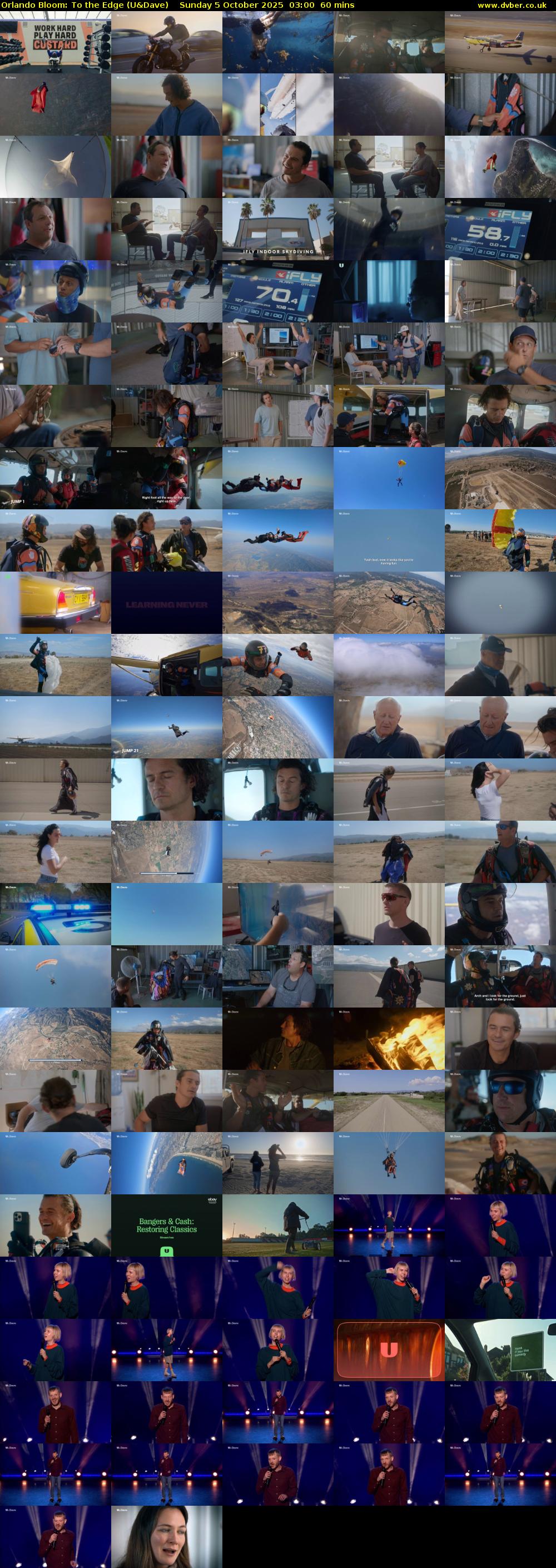 Orlando Bloom: To the Edge (U&Dave) Sunday 5 October 2025 03:00 - 04:00