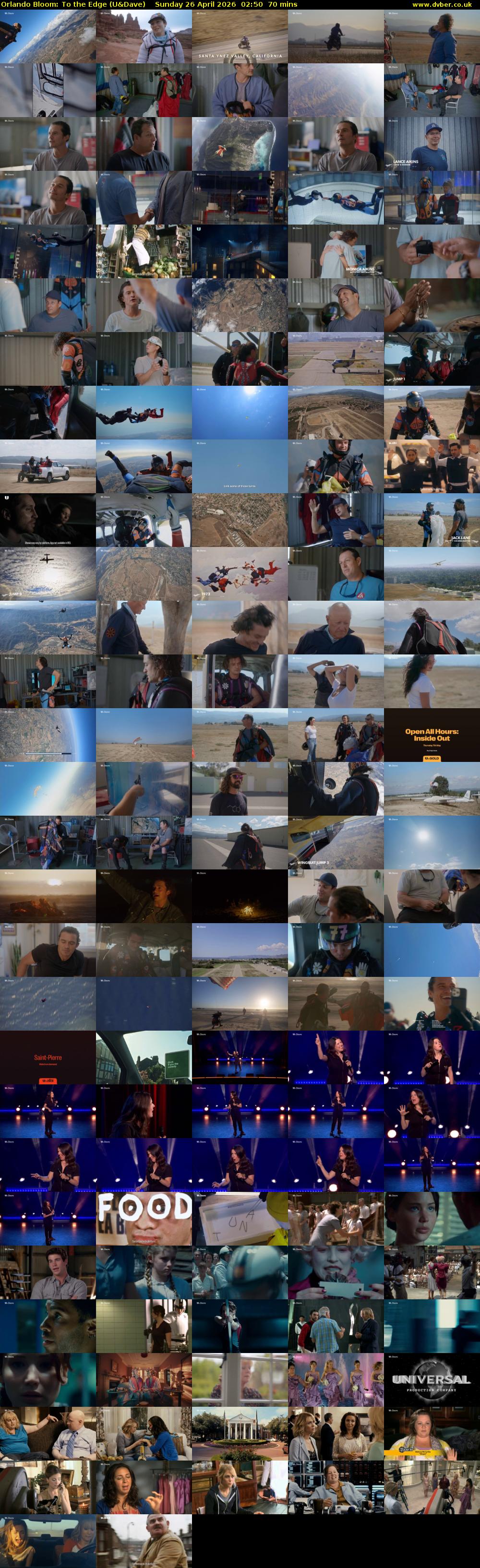 Orlando Bloom: To the Edge (U&Dave) Sunday 26 April 2026 02:50 - 04:00