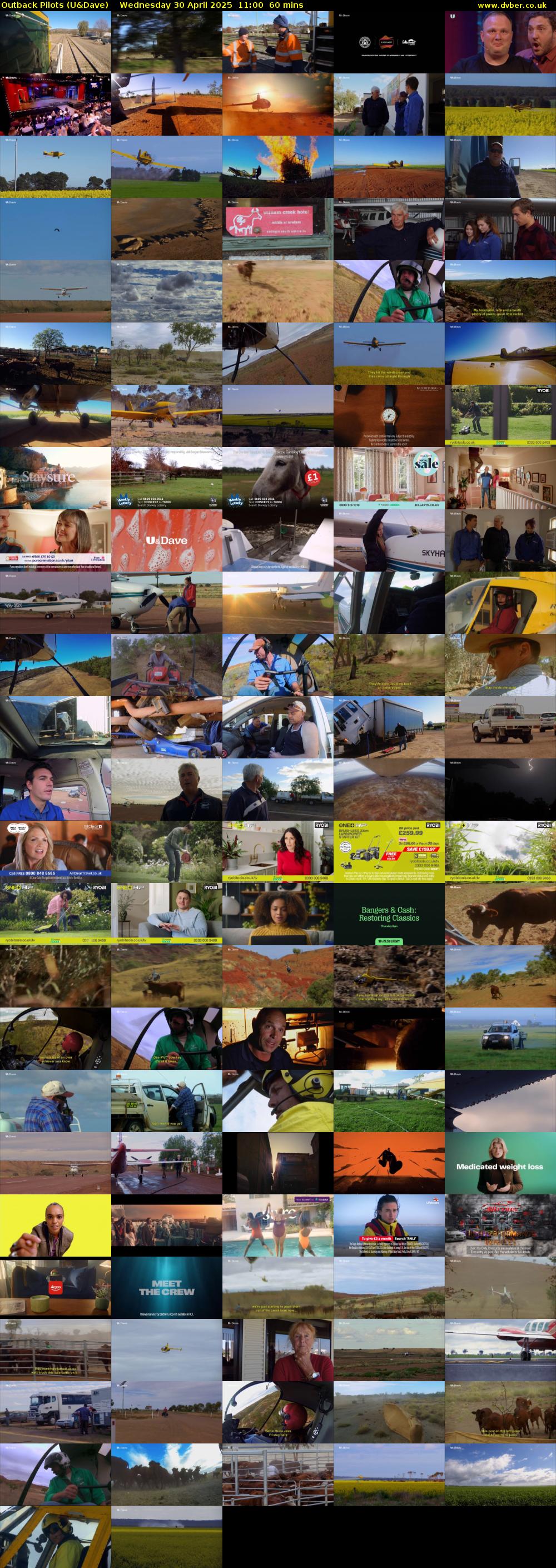 Outback Pilots (U&Dave) Wednesday 30 April 2025 11:00 - 12:00