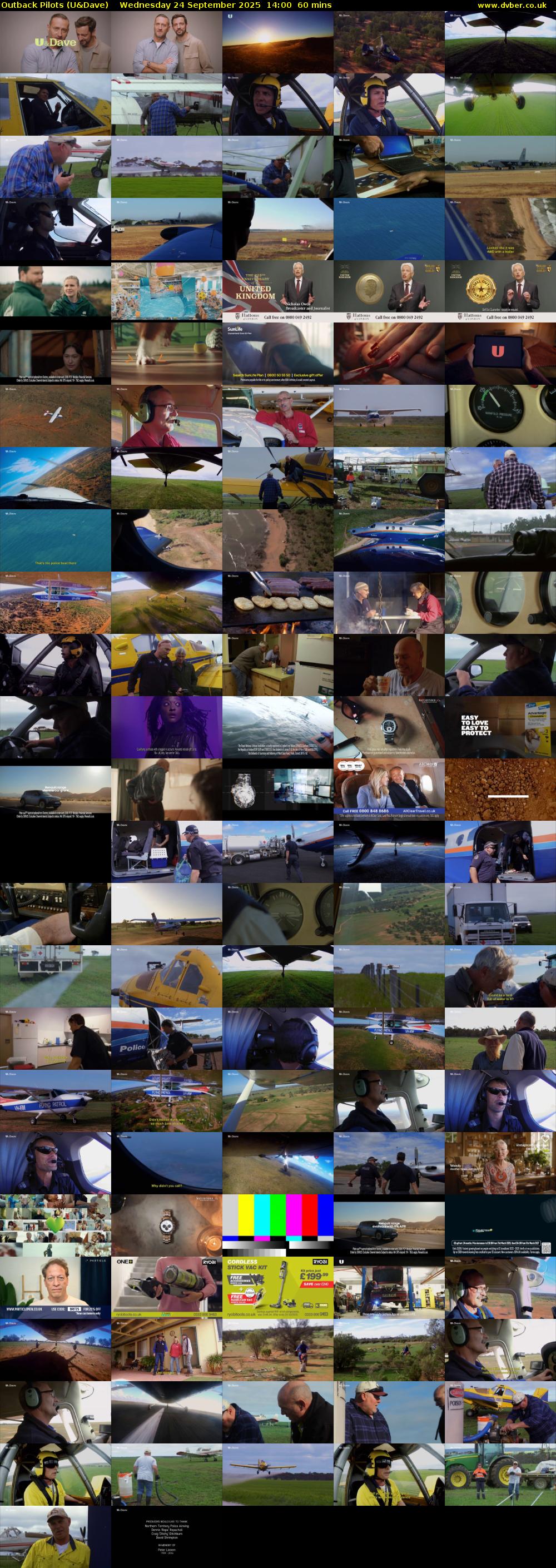 Outback Pilots (U&Dave) Wednesday 24 September 2025 14:00 - 15:00