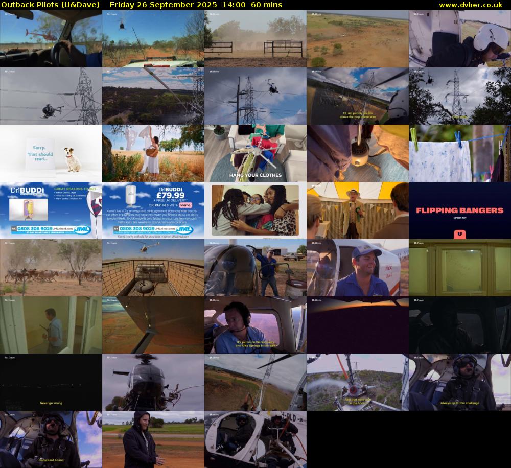 Outback Pilots (U&Dave) Friday 26 September 2025 14:00 - 15:00