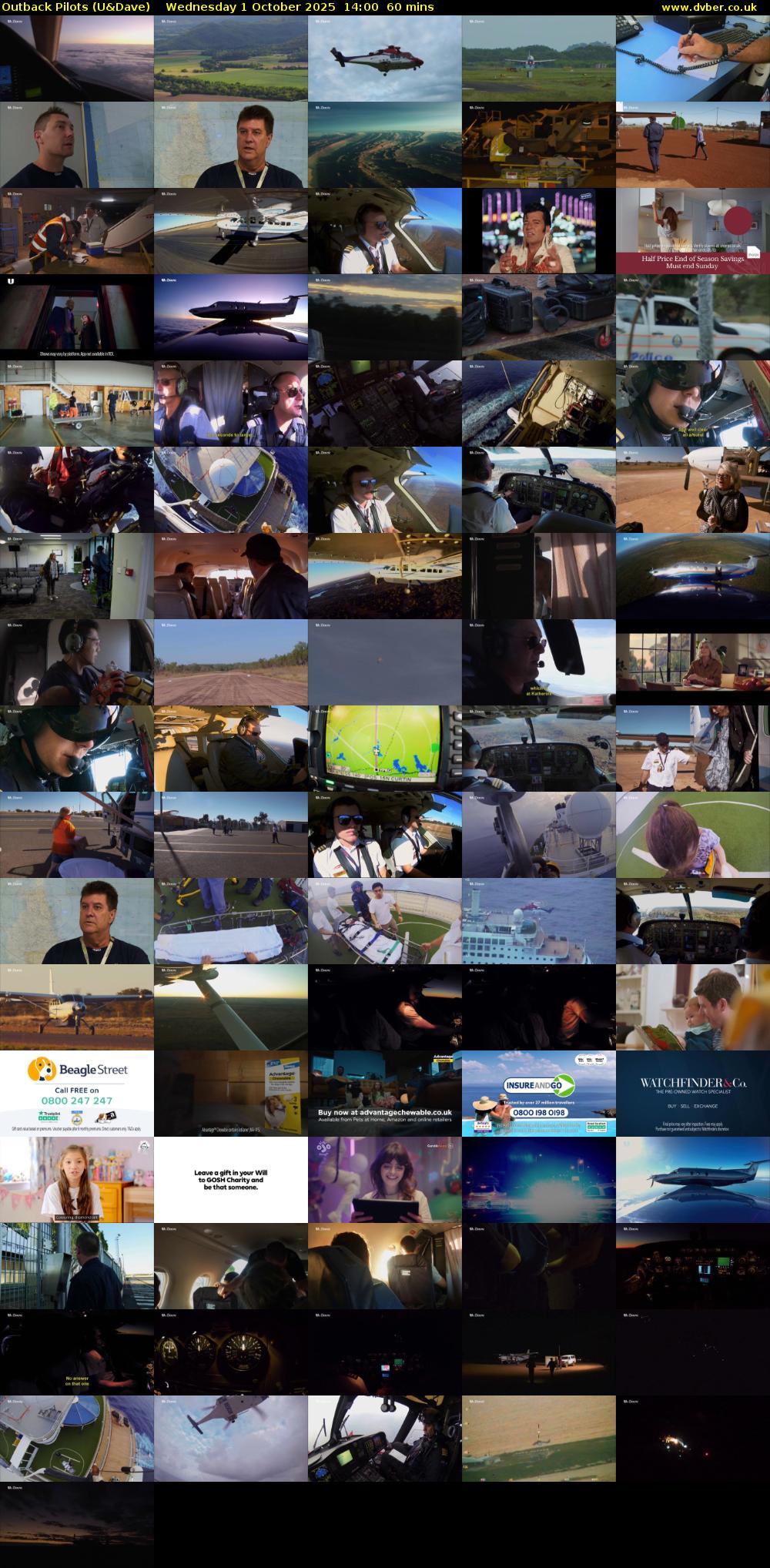 Outback Pilots (U&Dave) Wednesday 1 October 2025 14:00 - 15:00