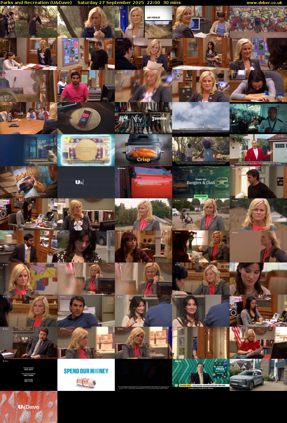 Parks and Recreation (U&Dave) Saturday 27 September 2025 22:00 - 22:30