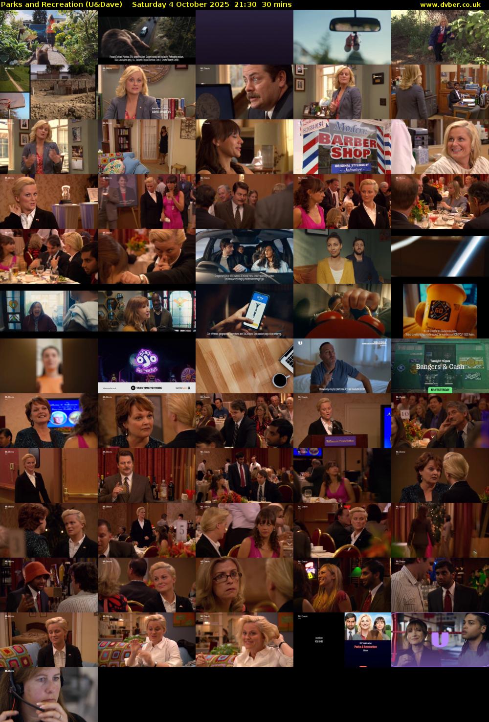 Parks and Recreation (U&Dave) Saturday 4 October 2025 21:30 - 22:00