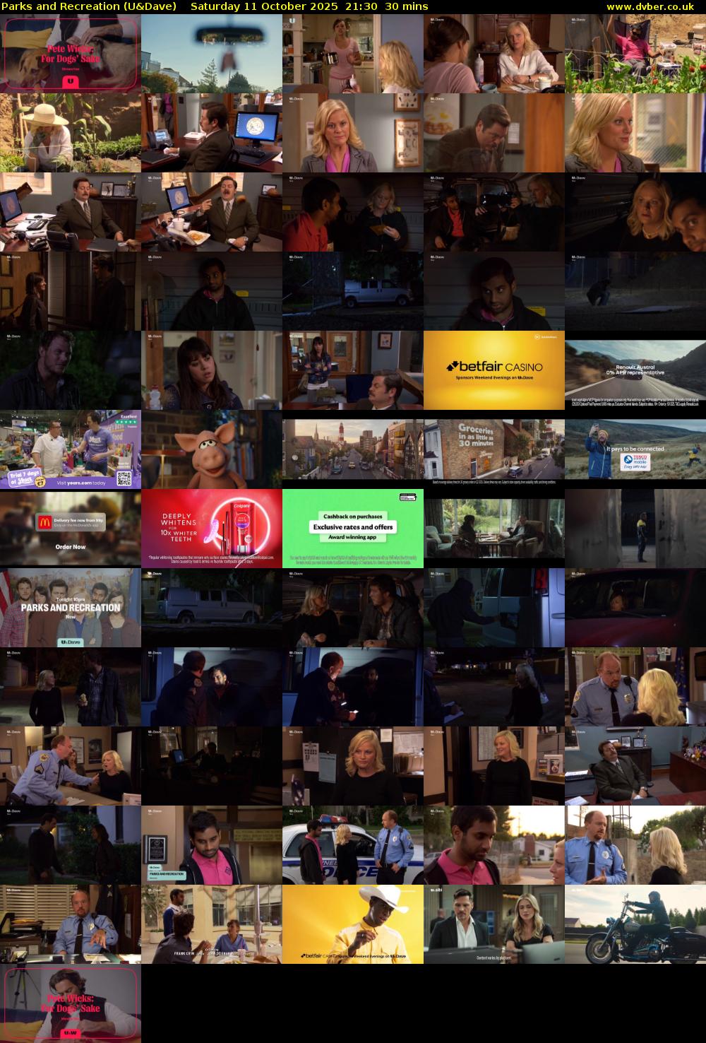 Parks and Recreation (U&Dave) Saturday 11 October 2025 21:30 - 22:00