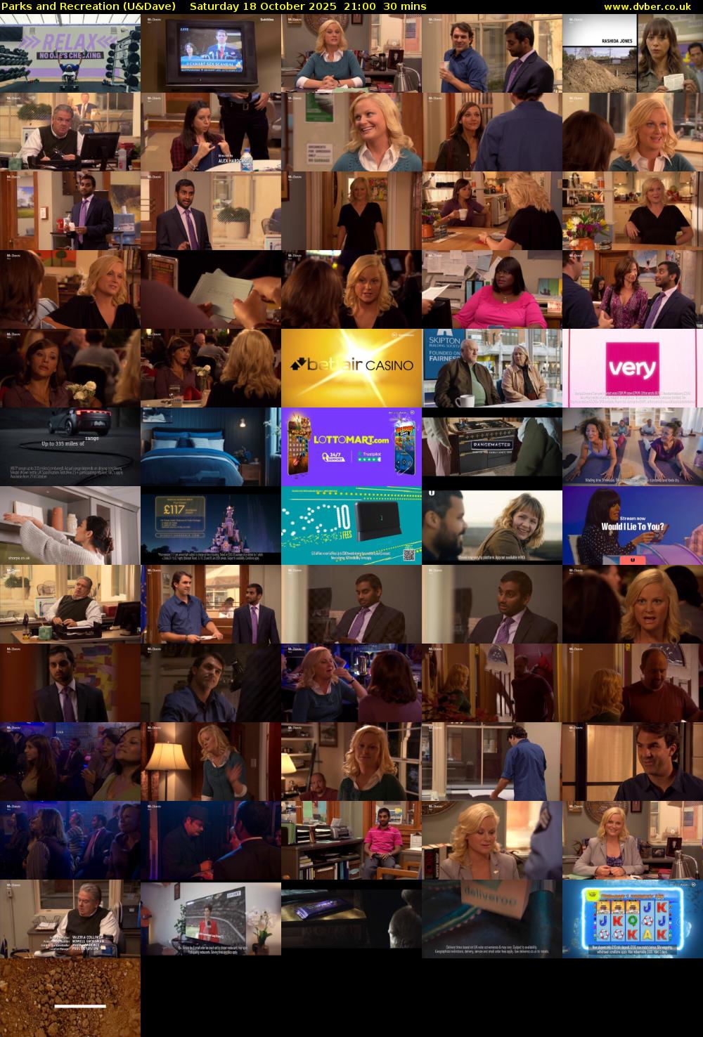 Parks and Recreation (U&Dave) Saturday 18 October 2025 21:00 - 21:30